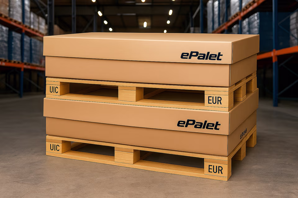 Cutie pliabilă pe palet EURO